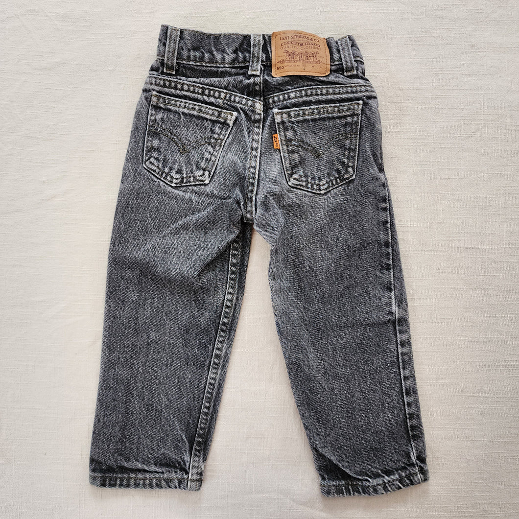 Vintage Levi's 550 Fit Faded Black Jeans 4t