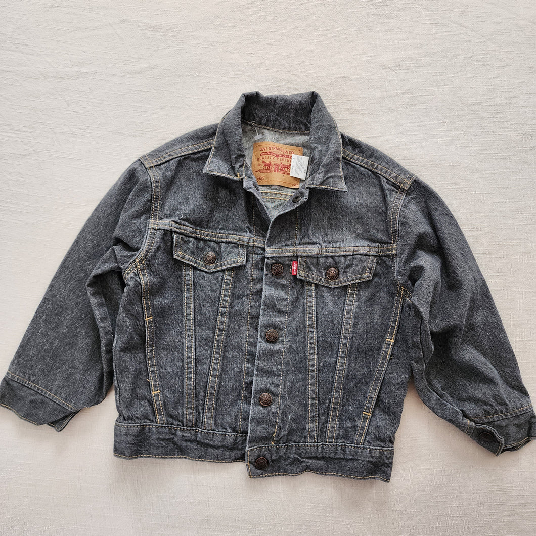 Vintage Levi's Faded Black Trucker Jacket 5t