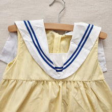 Load image into Gallery viewer, Vintage Sailor Bear Yellow Dress 4t
