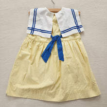 Load image into Gallery viewer, Vintage Sailor Bear Yellow Dress 4t
