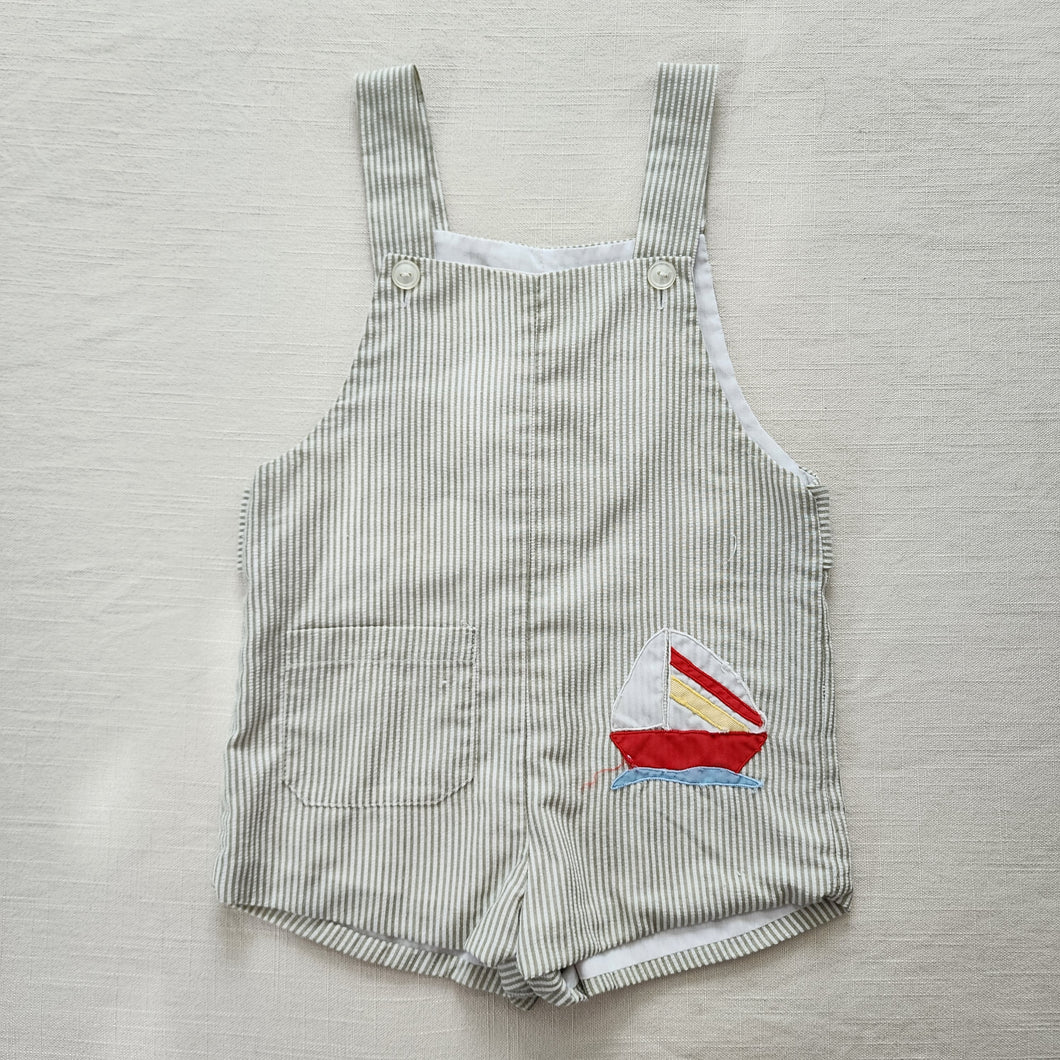 Vintage Sailboat Romper 2t/3t