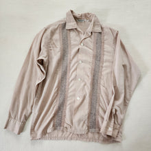 Load image into Gallery viewer, Vintage 60s Buttondown Neutral Shirt kids 12
