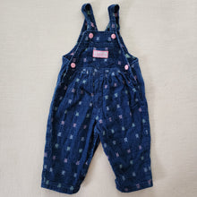 Load image into Gallery viewer, Vintage Liberty Bow Bubble Overalls 12 months
