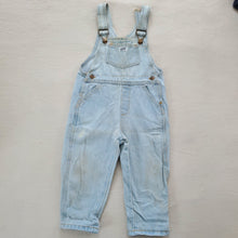 Load image into Gallery viewer, Vintage Guess Light Wash Overalls 2t
