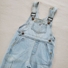 Load image into Gallery viewer, Vintage Guess Light Wash Overalls 2t
