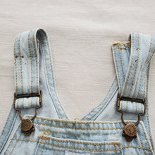 Load image into Gallery viewer, Vintage Guess Light Wash Overalls 2t
