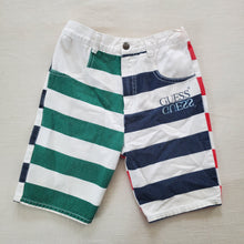 Load image into Gallery viewer, Vintage Guess Striped Jean Shorts kids 7
