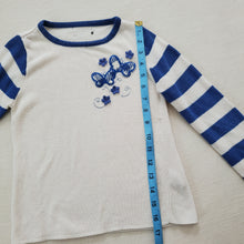 Load image into Gallery viewer, Vintage 70s Butterfly Striped Long Sleeve kids 6/7
