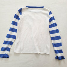 Load image into Gallery viewer, Vintage 70s Butterfly Striped Long Sleeve kids 6/7
