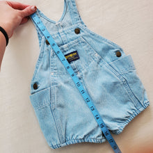 Load image into Gallery viewer, Vintage Oshkosh Denim Bubble Shortalls 12 months
