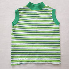 Load image into Gallery viewer, Vintage Green Striped Tank Top kids 12/14
