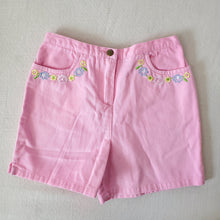 Load image into Gallery viewer, Vintage Pink Floral Embroidered Shorts 5t/6
