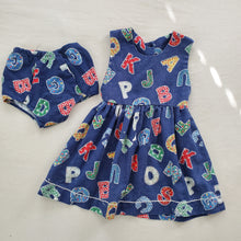 Load image into Gallery viewer, Vintage Alphabet Dress/Bloomers 4t/5t
