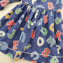 Load image into Gallery viewer, Vintage Alphabet Dress/Bloomers 4t/5t
