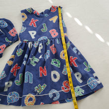 Load image into Gallery viewer, Vintage Alphabet Dress/Bloomers 4t/5t
