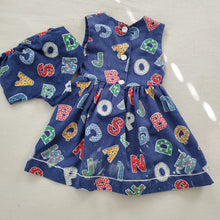 Load image into Gallery viewer, Vintage Alphabet Dress/Bloomers 4t/5t
