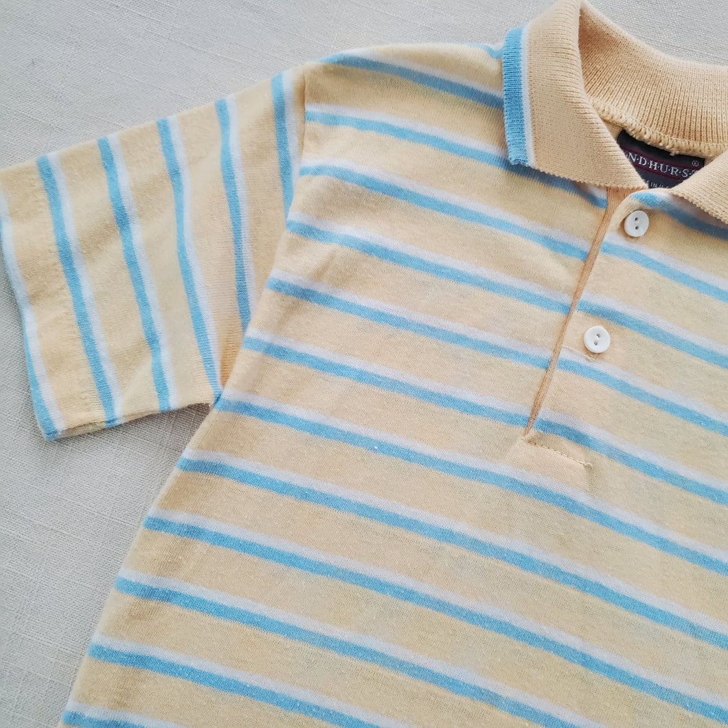 Vintage Pastel Striped Shirt kids 6/7