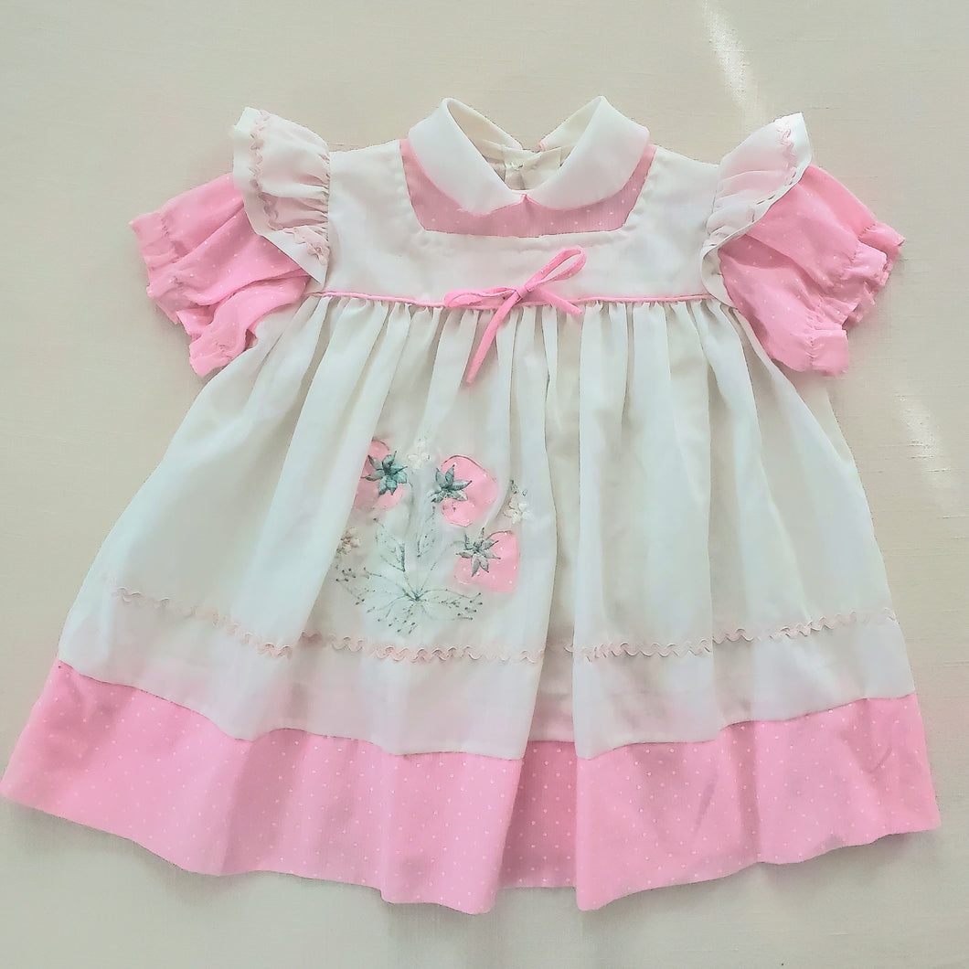 Vintage Strawberry Dress 18-24 months