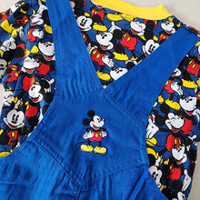 Load image into Gallery viewer, Vintage Mickey Mouse Shortalls/Shirt Set 3t/4t
