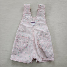 Load image into Gallery viewer, Vintage Oshkosh Floral Pink Shortalls 6-9 months
