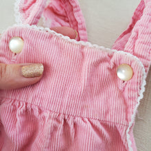 Load image into Gallery viewer, Vintage Bunny Pink Overalls 6 months
