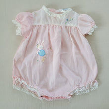 Load image into Gallery viewer, Vintage Nanette Bunny Bubble Romper 0-3 months
