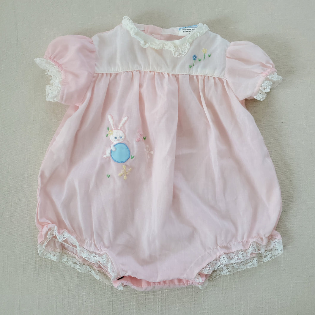 Vintage Nanette Bunny Bubble Romper 0-3 months