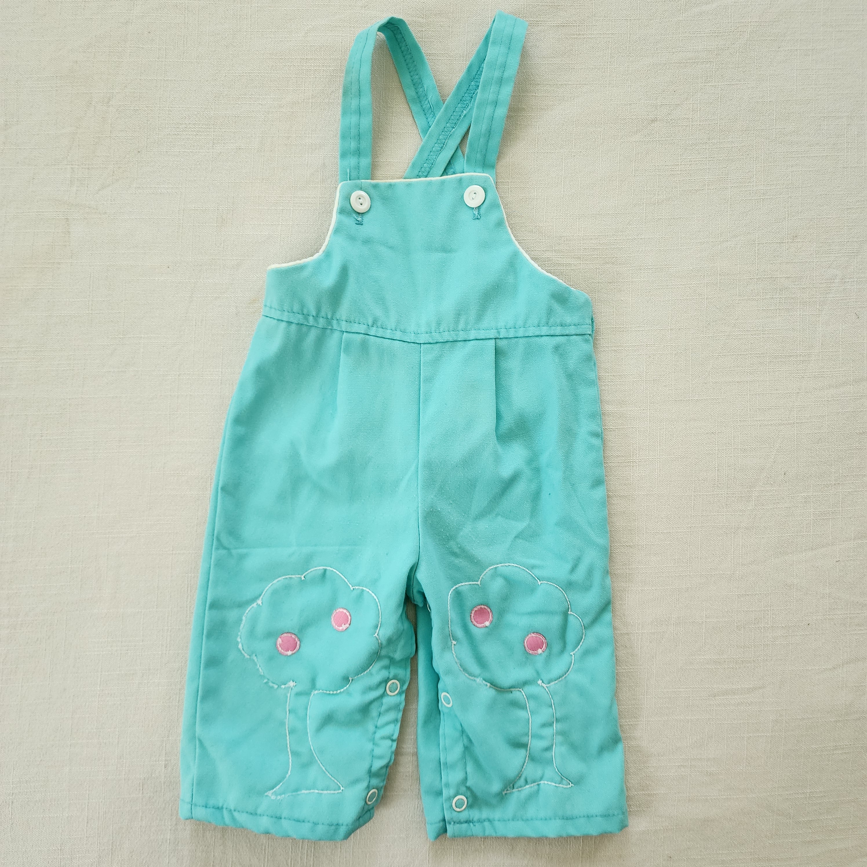 Vintage Tree Embroidery Overalls 6 months – Nostalgic Baby Vintage