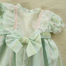 Load image into Gallery viewer, Vintage Pastel Striped Pantsuit 3-6 months
