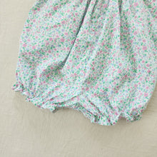 Load image into Gallery viewer, Vintage Floral Smocked Romper 3-6 months
