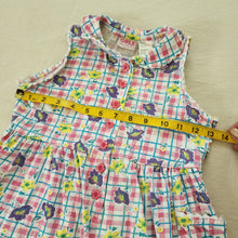 Load image into Gallery viewer, Vintage Floral Plaid Romper 5t
