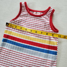 Load image into Gallery viewer, Vintage Healthtex Striped Tank Top 2t/3t
