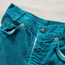 Load image into Gallery viewer, Vintage Levi&#39;s Turquoise Cord Pants kids 10
