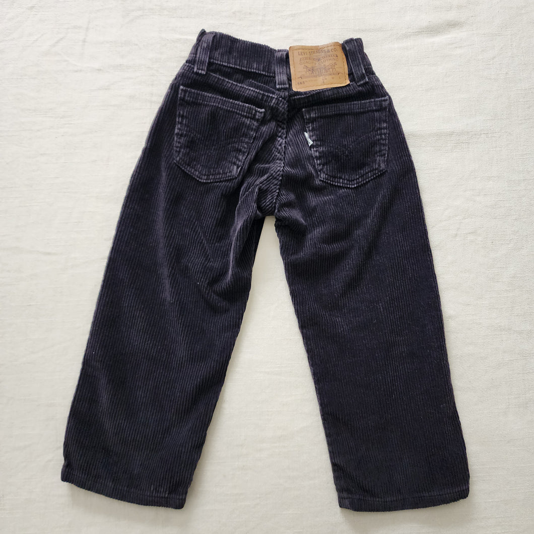 Vintage Levi's Midnight Black Cord Pants 4t SLIM