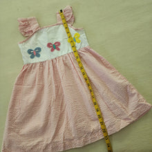 Load image into Gallery viewer, Vintage Butterfly Seersucker Dress 5t
