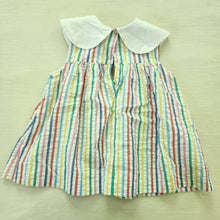 Load image into Gallery viewer, Vintage Sailboat Striped Seersucker Dress 4t
