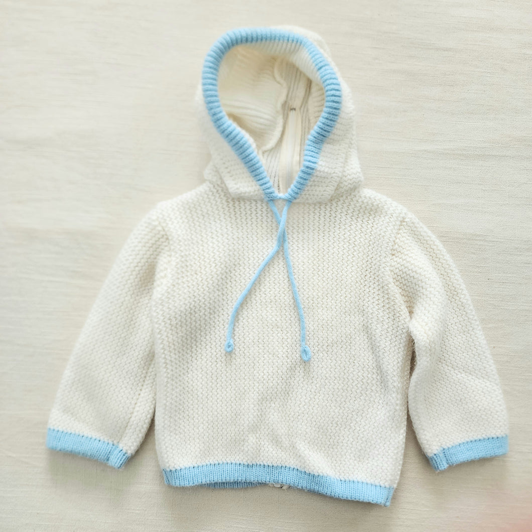 Vintage Hooded Knit Sweater 3t