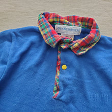 Load image into Gallery viewer, Vintage Oshkosh Blue/Plaid Polo 18 months
