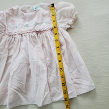 Load image into Gallery viewer, Vintage Pink Embroidered Bib Dress 9-12 months
