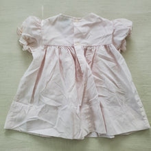 Load image into Gallery viewer, Vintage Pink Embroidered Bib Dress 9-12 months
