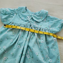 Load image into Gallery viewer, Vintage Swiss Dot Floral Dress 9-12 months
