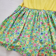 Load image into Gallery viewer, Vintage Yellow Floral Casual Dress kids 6
