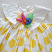 Load image into Gallery viewer, Vintage Polka Dot Party Dress 3t
