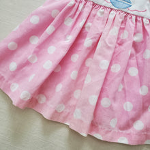 Load image into Gallery viewer, Vintage Sailboat Polka Dot Pink Dress 12-18 months
