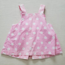 Load image into Gallery viewer, Vintage Sailboat Polka Dot Pink Dress 12-18 months
