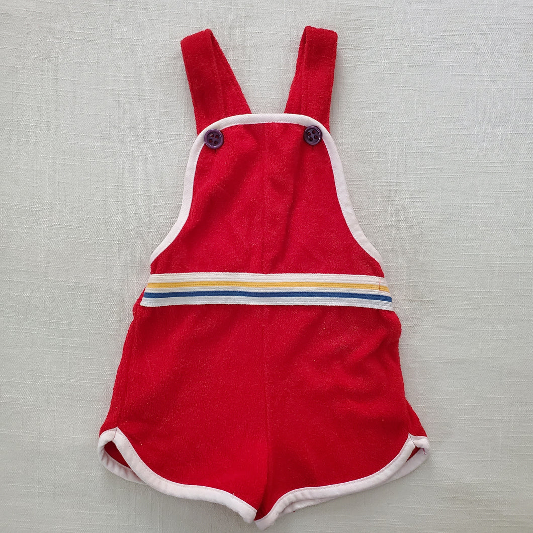 Vintage Healthtex Terrycloth Shortalls 3t