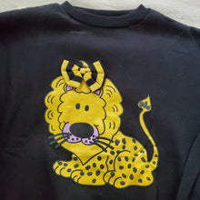 Load image into Gallery viewer, Vintage Lion Black Crewneck kids 16
