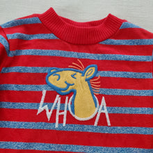 Load image into Gallery viewer, Vintage &quot;Woah&quot; Striped Long Sleeve 2t
