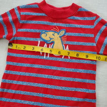 Load image into Gallery viewer, Vintage &quot;Woah&quot; Striped Long Sleeve 2t
