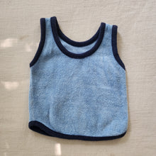 Load image into Gallery viewer, Vintage Blue Terrycloth Tank Top 6-9 months
